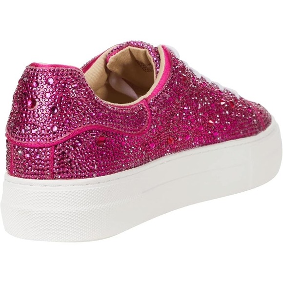 Women's Blue by Betsey Johnson Sidny Fuchsia Pink Sneaker 7.5 (7) New In Box - Picture 10 of 10